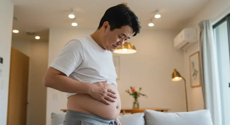 40代・50代男で手足が細いのにお腹が出る人への秘策